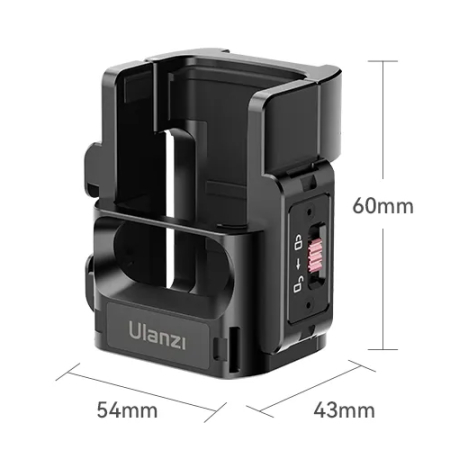 Ulanzi PK-06 (C014) - mini klatka, adapter rozszerzający do DJI Osmo Pocket 3 - wymiary